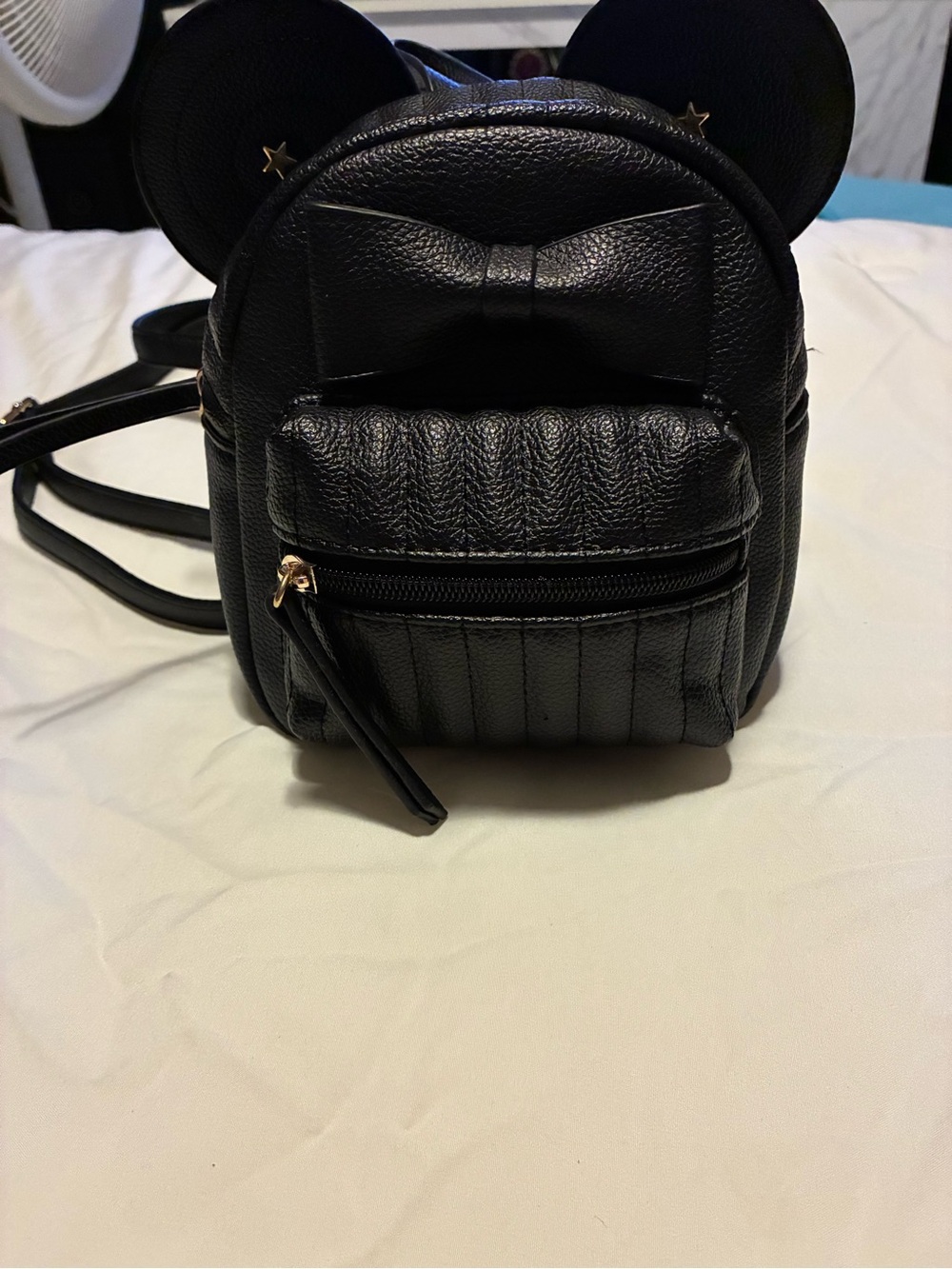 Playful Mini Bow Backpack in Black